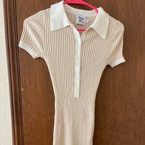 Cream Princess Polly Mini T-shirt Dress